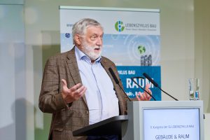 Franz Fischler - Kongress 2021: Gebäude & Raum: Strategien für eine nachhaltige und klimaneutrale Stadt-, Raum- und Gebäudeentwicklung ‍- IG LEBENSZYKLUS BAU (c) Leo Hagen